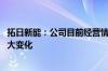 拓日新能：公司目前经营情况正常 内外部经营环境未发生重大变化