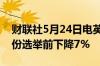 财联社5月24日电英国能源价格上限将在7月份选举前下降7%