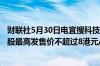 财联社5月30日电宜搜科技控股有限公司港交所发售1480万股最高发售价不超过8港元/股预计将在6月7日于上市交易