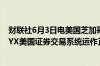 财联社6月3日电美国芝加哥期权交易所 CBOE所有CBOE BYX美国证券交易系统运作正常