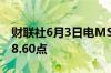 财联社6月3日电MSCI亚太指数上涨1%至178.60点