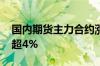 国内期货主力合约涨跌不一 集运指数欧线涨超4%