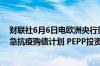 财联社6月6日电欧洲央行重申计划在2024年下半年削减紧急抗疫购债计划 PEPP投资组合