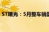 ST曙光：5月整车销量195辆 同比降52.55%