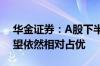 华金证券：A股下半年或震荡偏强 中大盘有望依然相对占优