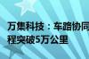 万集科技：车路协同自动驾驶测试车辆行驶里程突破5万公里