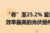 “卷”至25.2% 爱旭股份推出全球量产交付效率最高的光伏组件