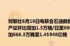 财联社6月18日电联合石油数据库JODI的数据显示沙特阿拉伯4月原油产量环比增加1.3万桶/日至898.6万桶/日；沙特阿拉伯原油库存4月增加666.3万桶至1.45948亿桶