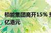 栢能集团高开15% 预期中期净利不少于约1.5亿港元