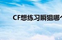 CF想练习瞬狙哪个高玩能介绍个鼠标