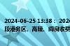 2024-06-25 13:38： 2024年06月25日13:37京昆高速西禹段港务区、高陵、阎良收费站入口恢复正常通行。 ​​​