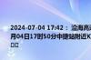 2024-07-04 17:42： 沿海高速沧州段山东方向，该路段于2024年07月04日17时50分中捷站附近K275+900处养护施工，占用行车道。 ​​​