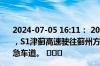 2024-07-05 16:11： 2024-07-05 16:12,因车辆交通事故，S1津蓟高速驶往蓟州方向K52+800处占用第1行车道、应急车道。 ​​​