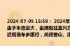 2024-07-05 15:59： 2024年7月5日15时34分，G25长深高速常州段由于车流量大，由溧阳往宜兴方向2125K至2126K过新昌枢纽1公里附近现场车多缓行，关闭曹山、溧阳上兴双向入口。 ​​​