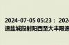 2024-07-05 05:23： 2024年7月5日5时21分，G15沈海高速盐城段射阳西至大丰限速取消。 ​​​