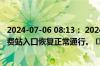 2024-07-06 08:13： 2024年7月6日08:13榆神高速全线收费站入口恢复正常通行。 ​​​