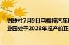 财联社7月9日电福特汽车称美国密歇根州Blueoval电池工业园处于2026年投产的正轨之上