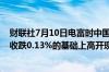 财联社7月10日电富时中国A50指数期货在上一交易日夜盘收跌0.13%的基础上高开现涨0.01%