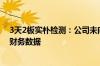 3天2板实朴检测：公司未向任何第三方提供2024年半年度财务数据