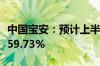 中国宝安：预计上半年净利同比下降49.15%-59.73%