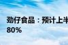 劲仔食品：预计上半年净利润同比增长60%-80%