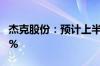 杰克股份：预计上半年净利同比增长40%-60%