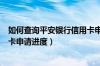 如何查询平安银行信用卡申请记录（如何查询平安银行信用卡申请进度）