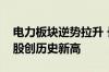 电力板块逆势拉升 长江电力、中国广核等多股创历史新高