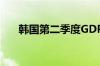 韩国第二季度GDP季率初值下降0.2%