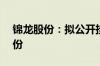 锦龙股份：拟公开挂牌转让东莞证券20%股份