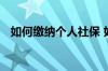 如何缴纳个人社保 如何查询社保缴费记录