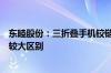 东睦股份：三折叠手机铰链从技术和生产角度来看对公司无较大区别