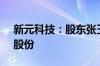 新元科技：股东张玉生拟减持不超过1.08%股份