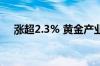 涨超2.3% 黄金产业ETF盘中上涨2.30%