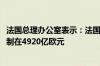 法国总理办公室表示：法国看守政府将2025年的国家支出限制在4920亿欧元