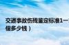 交通事故伤残鉴定标准1一10级（交通事故伤残鉴定10级赔偿多少钱）