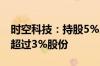 时空科技：持股5%以上股东杨耀华拟减持不超过3%股份