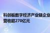 科创板数字经济产业链企业半年报披露进程已过半 合计实现营收超270亿元