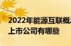 2022年能源互联概念上市公司一览能源互联上市公司有哪些